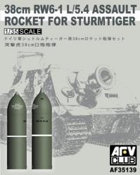 1:35 38cm RW6-1 L/5.4 Assault Rocket For Sturmtiger
